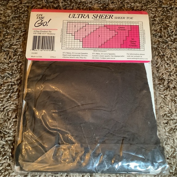 On the Go! ultra sheer pantyhose, color off black, size: 2 - Picture 5 of 12